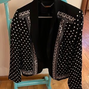 Silk blazer!  Luxury!